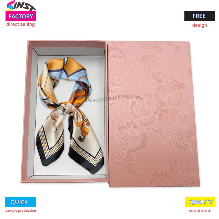 Pink Sky Cover Silk Scarf Box: Προσθήκη αίσθησης τελετής στην καρδιά
